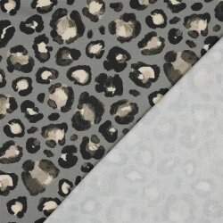 Canvas Digital Leopunkte - salbeigrau