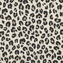 Baumwollvoile Tiere Leo - sand
