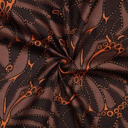 Baumwollsatin abstract - DARK BROWN