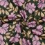 Baumwollsatin Blumen - DARK GREEN