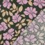 Baumwollsatin Blumen - DARK GREEN