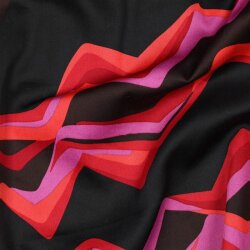 Baumwollsatin abstract - DARK RED