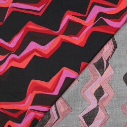 Baumwollsatin abstract - DARK RED