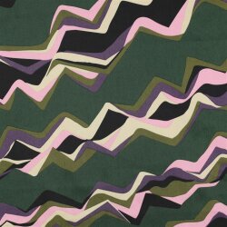 Baumwollsatin abstract - DARK GREEN