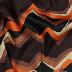 Baumwollsatin abstract - DARK BROWN