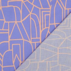 Baumwollvoile Stadt | Nerida Hansen - jeansblau