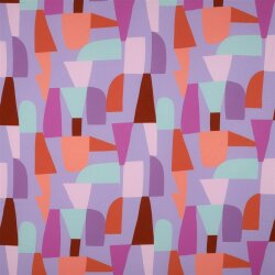Viskose Lenzing 100% EcoVera™ bunte Formen | Nerida Hansen - lavendel