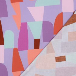Viskose Lenzing 100% EcoVera™ bunte Formen | Nerida Hansen - lavendel