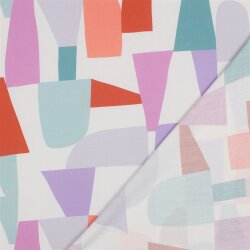 Viskose Lenzing 100% EcoVera™ bunte Formen | Nerida Hansen - creme/altorange