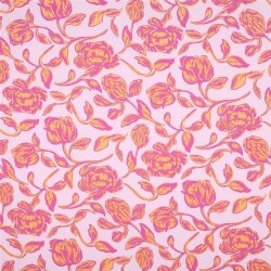 Viskose Lenzing 100% EcoVera™ Blumen - hellpink