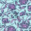 Viskose Lenzing 100% EcoVera™ Blumen - mint