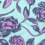 Viskose Lenzing 100% EcoVera™ Blumen - mint