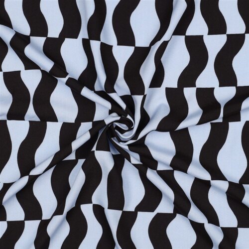 Viskose Lenzing 100% EcoVera™ Grafik - helllavendelblau