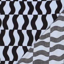 Viskose Lenzing 100% EcoVera™ Grafik - helllavendelblau