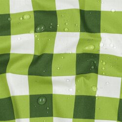 Beschichtete Baumwolle CHECKS - dunkelgrün