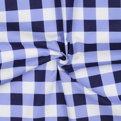 Beschichtete Baumwolle CHECKS - blau
