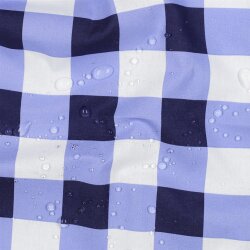 Beschichtete Baumwolle CHECKS - blau