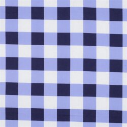 Beschichtete Baumwolle CHECKS - blau
