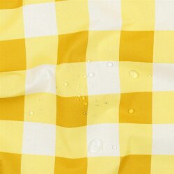 Beschichtete Baumwolle CHECKS - gelb