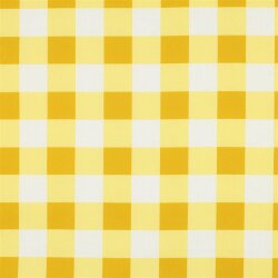 Beschichtete Baumwolle CHECKS - gelb