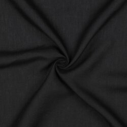 Leinen Leicht 100% Premium Uni - schwarz