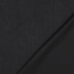 Leinen Leicht 100% Premium Uni - schwarz