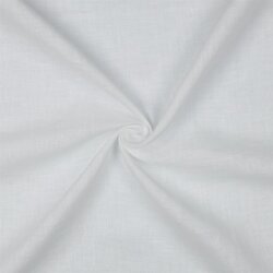 Leinen Leicht 100% Premium Uni - weiß