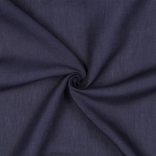 Leinen Leicht 100% Premium Uni - dunkelblau