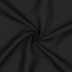 Leinen Mittel 100% Premium Uni - schwarz
