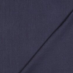 Leinen Mittel 100% Premium Uni - dunkelblau