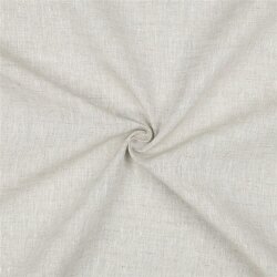 Leinen Mittel 100% Premium Uni - creme/natur