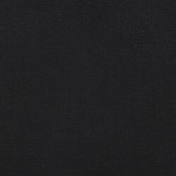 Leinen schwer 100% Premium Uni - schwarz