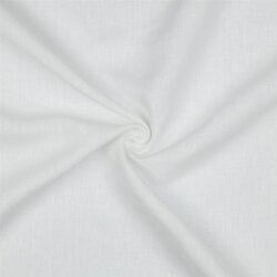 Leinen schwer 100% Premium Uni - weiß