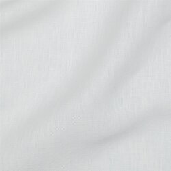 Leinen schwer 100% Premium Uni - weiß