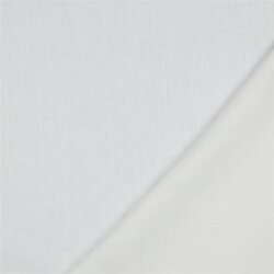 Leinen schwer 100% Premium Uni - weiß