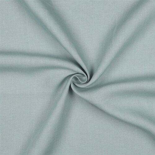 Leinen schwer 100% Premium Uni - hellblau