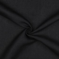 Leinen sehr schwer 100% Premium Uni - schwarz