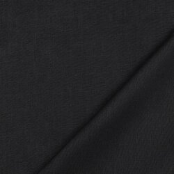 Leinen sehr schwer 100% Premium Uni - schwarz