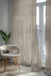 Leinen sehr schwer 100% Premium Uni - creme