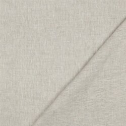 Leinen sehr schwer 100% Premium Uni - creme/natur