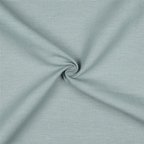 Leinen sehr schwer 100% Premium Uni - hellblau