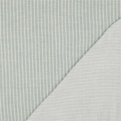 Musselin YARN DYED STRIPES - OLD GREEN