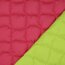 Steppstoff 2 Seitig Geometrisch - pink/limette