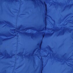 Steppstoff 2 Seitig Geometrisch - kobaltblau/limette