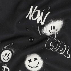 Softshell Digital Graffiti Smiley - schwarz