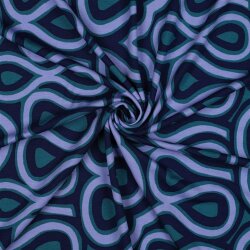 Romanit Jersey "Punta di Roma" Verzierung - petrol