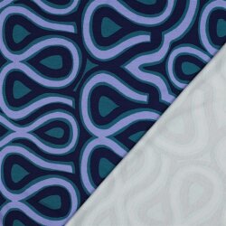 Romanit Jersey "Punta di Roma" Verzierung - petrol