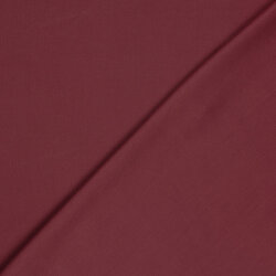 Baumwollstoff Cretonne Premium *Marie* Uni - dunkelweinrot