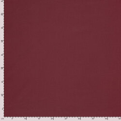 Baumwollstoff Cretonne Premium *Marie* Uni - dunkelweinrot