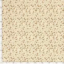 Funktions und Badeanzugstoff Recycled LSF50 kleine Blümchen - beige